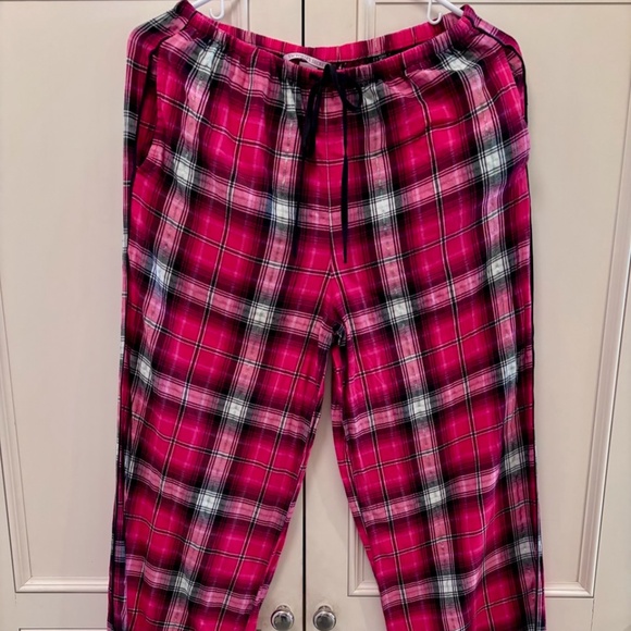 Victoria’s Secret Plaid Lace Trim PJ Bottoms Size S - Picture 1 of 2